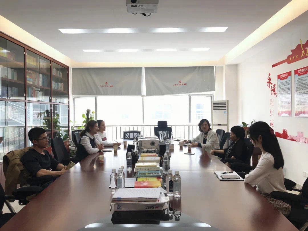 广西广播电视台一行到文盛公司进行业务交流